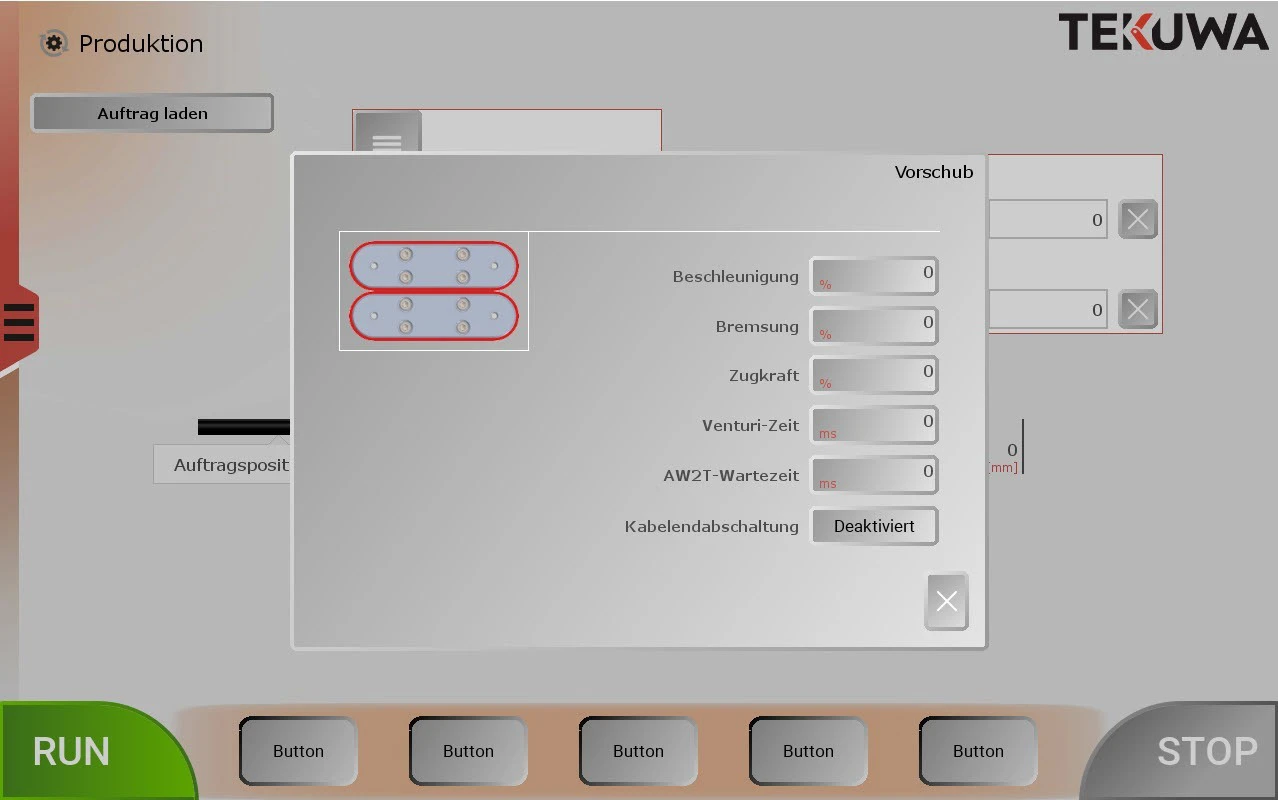 Maschinen-GUI Steuerung - Bedienoberfläche für Maschinensteuerung