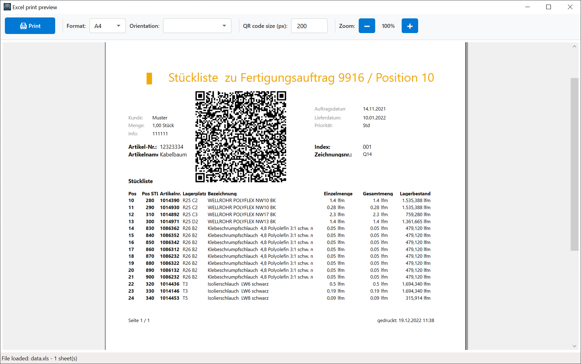 SmartWriter QR-Code - QR-Code Funktionalität